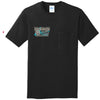 2022 "Pocket Tee"  Cross Country Chase Route 66 Art Deco Black Event Shirt