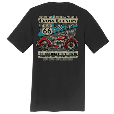 2022 Cross Country Chase Route 66 Art Deco Black Event Shirt