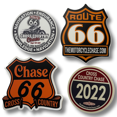 2022 Route 66 Chase Sticker Pack Qty. of 4